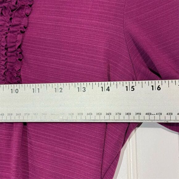 B-Wear Beyer California Ruffle Front Top L Purple NWT Y2K Indie Sleaze Mall USA - Picture 5 of 9